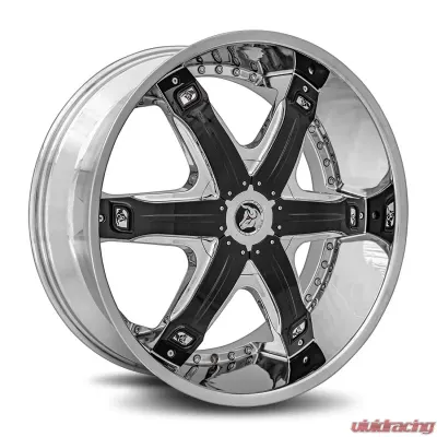 Diablo Fury Wheel 24x10 Blank 35 78.1 Chrome - FUR-241BLNK3578